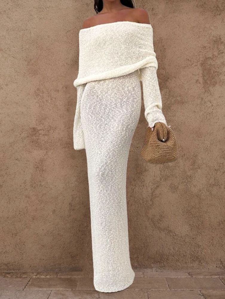 Rochie R01 (Daira-Shop.ro) Lunga Alba Pentru Vara Plaja stil Zara