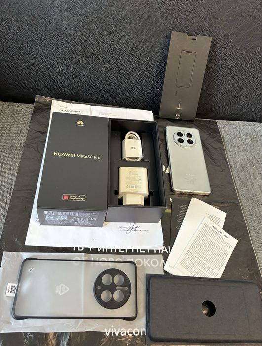 256GB Huawei Mate 50 Pro Vivacom Гаранция до 2025 г. Silver