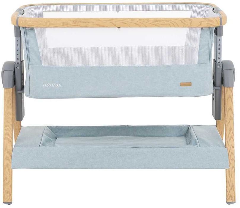 Бебешка кошара тип "Next to me" - KikkaBoo Nanna, Mint wood
