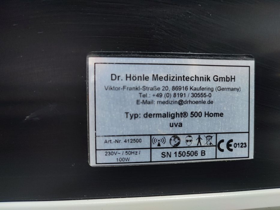 Aparat de bronzat acasa terapie UV Dr. Honle dermalight 500 Home UVA