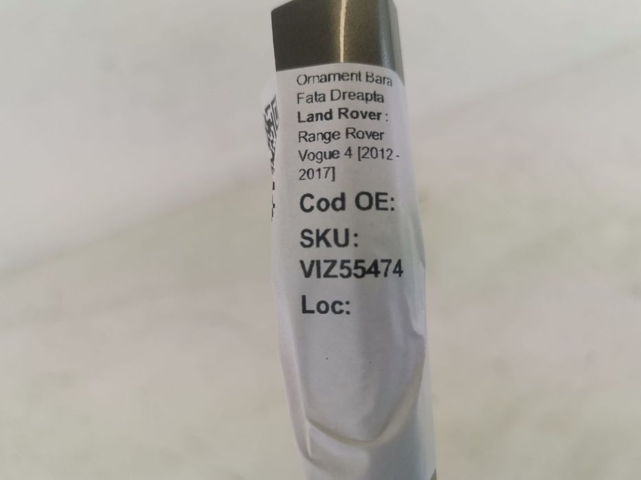 Ornament Bara Fata Dreapta Land Rover  Range Rover Vogue 4 2012 2013 2