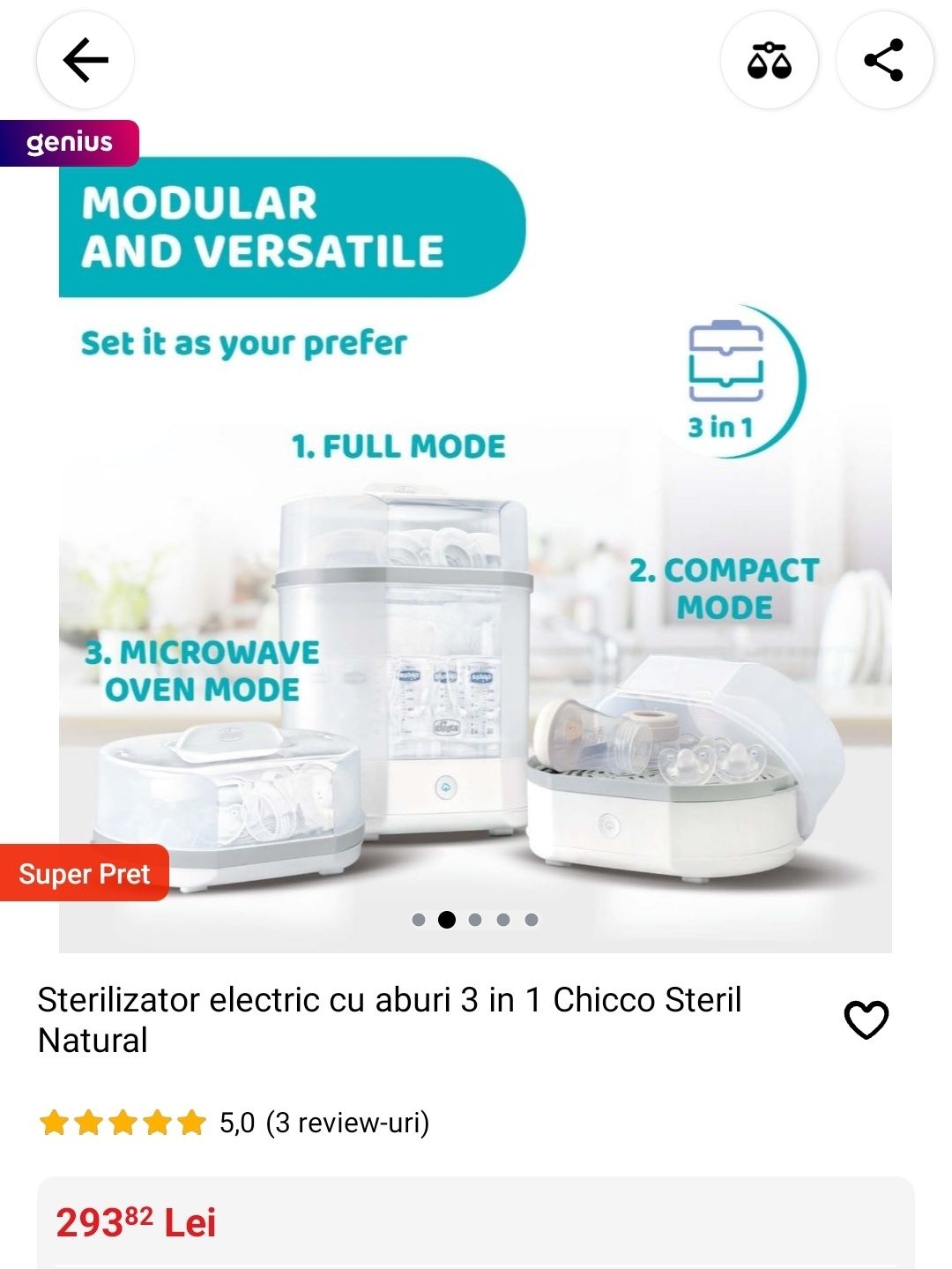 Sterilizator Chicco