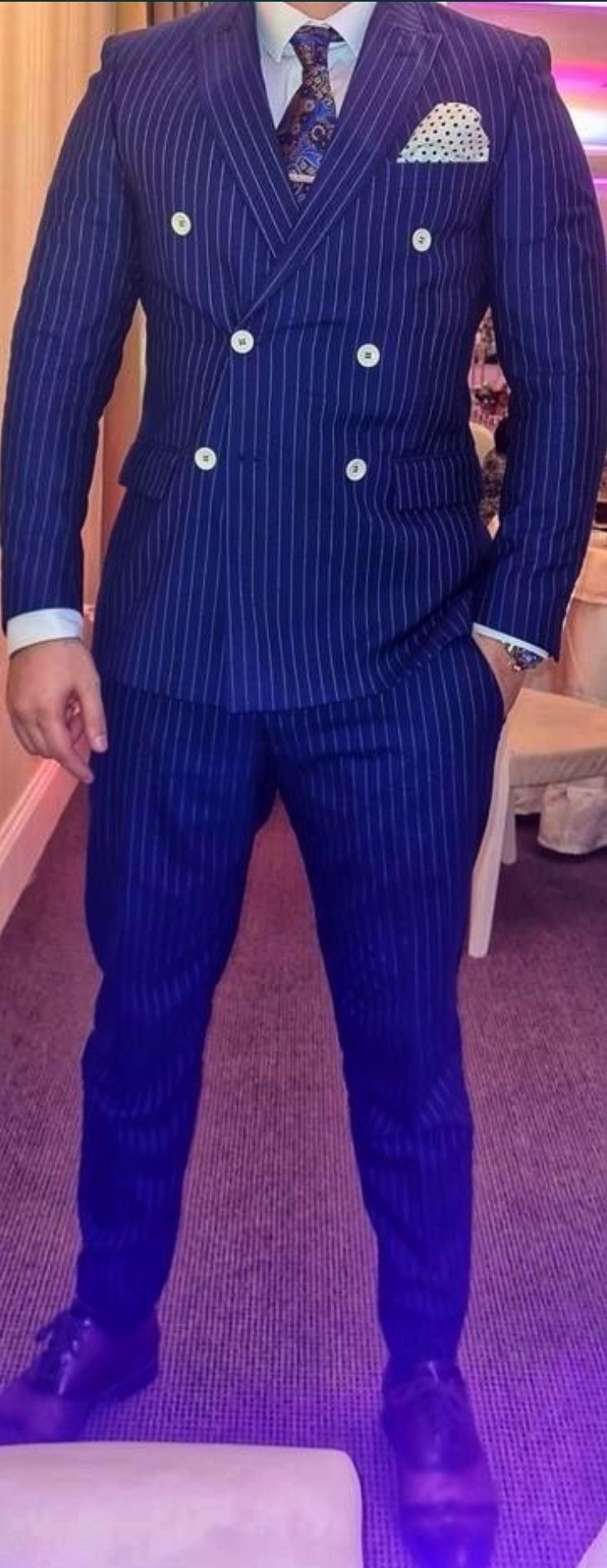 Costum Alberto Dobre Business marime 50/52 Impecabil,lana 100%,Double