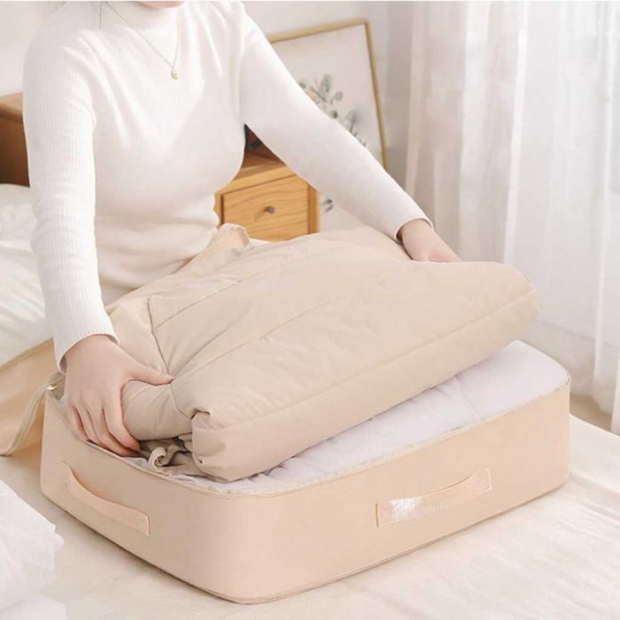 Компресионна чанта с цип за съхранение Compressed Cotton Quilt Bag