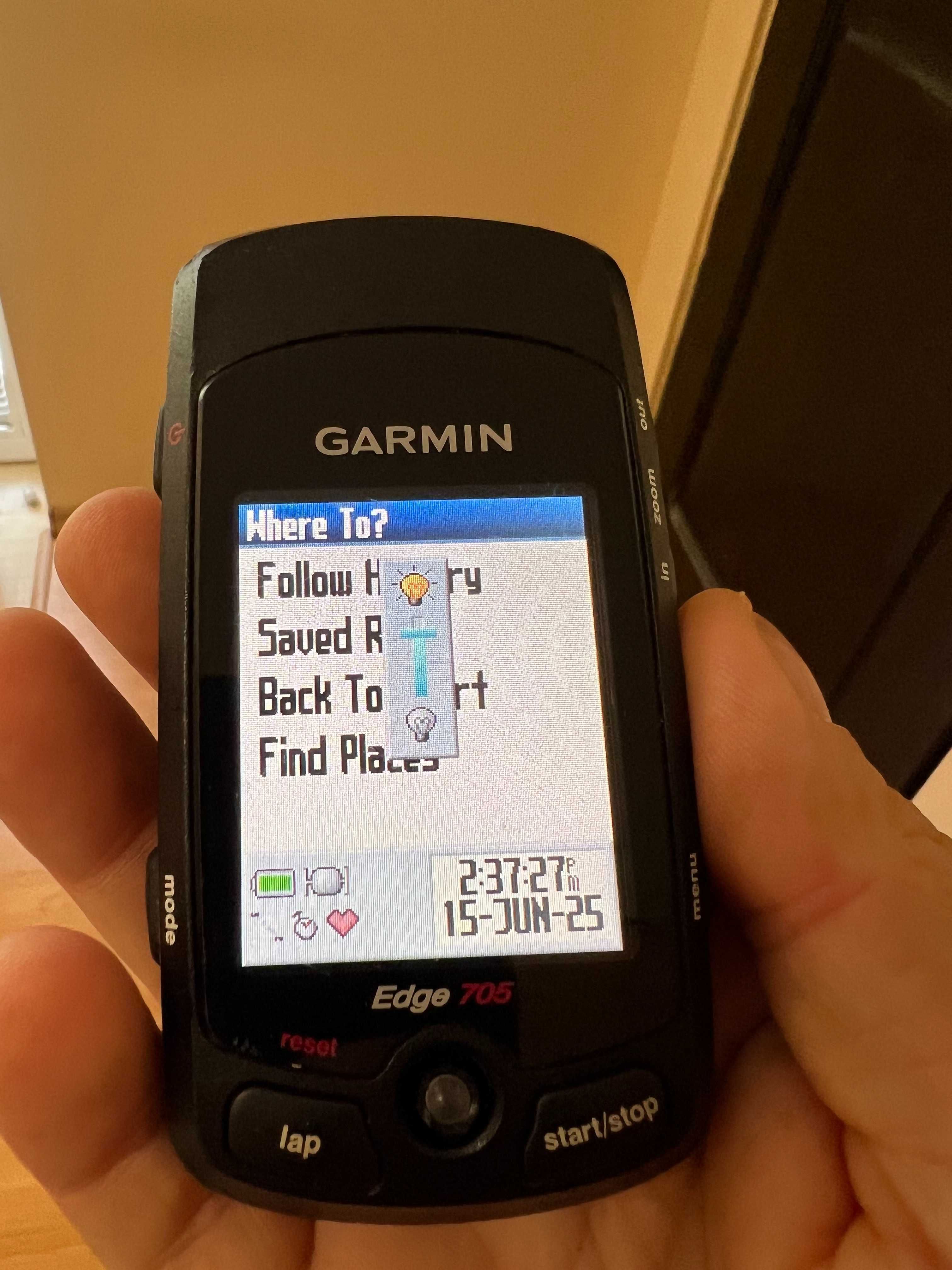 GPS  Garmin Edge 705
