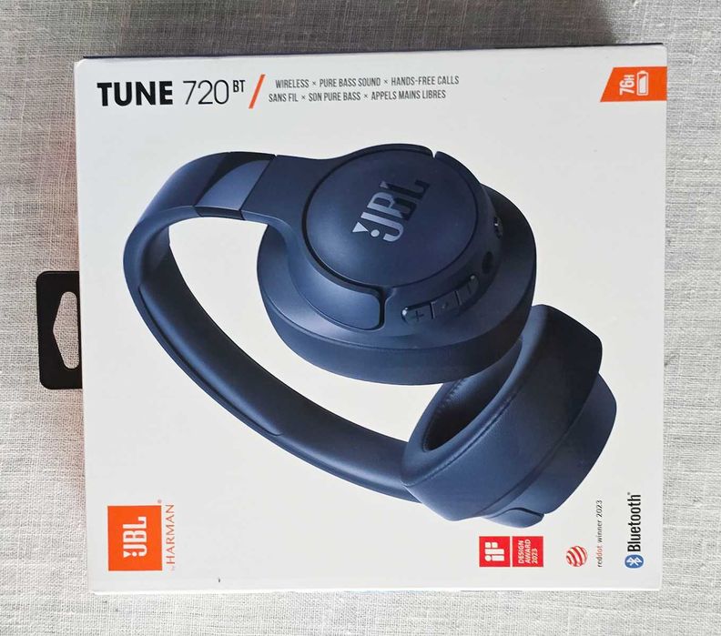 Безжични Bluetooth слушалки JBL T720BT - Гаранция до 04.05.2027