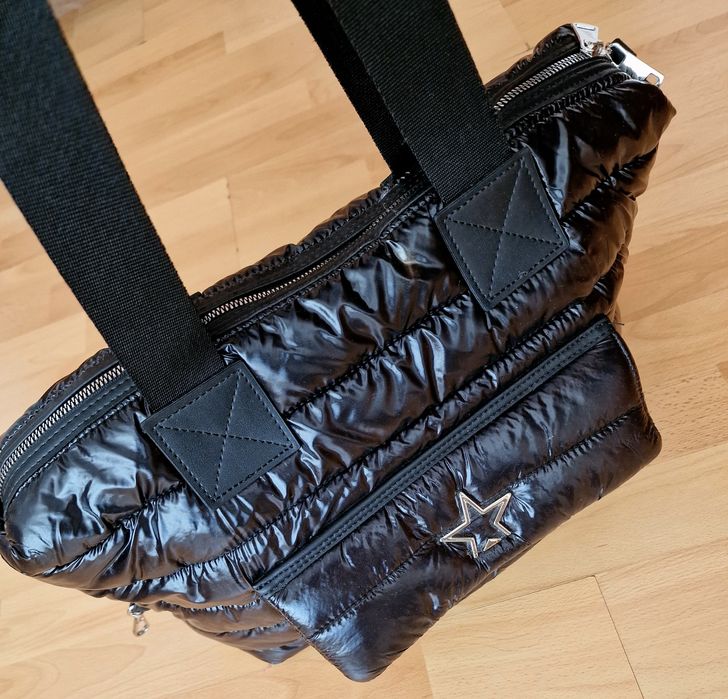 Geanta Balenciaga new model, logo metalic, interior inscriptionat