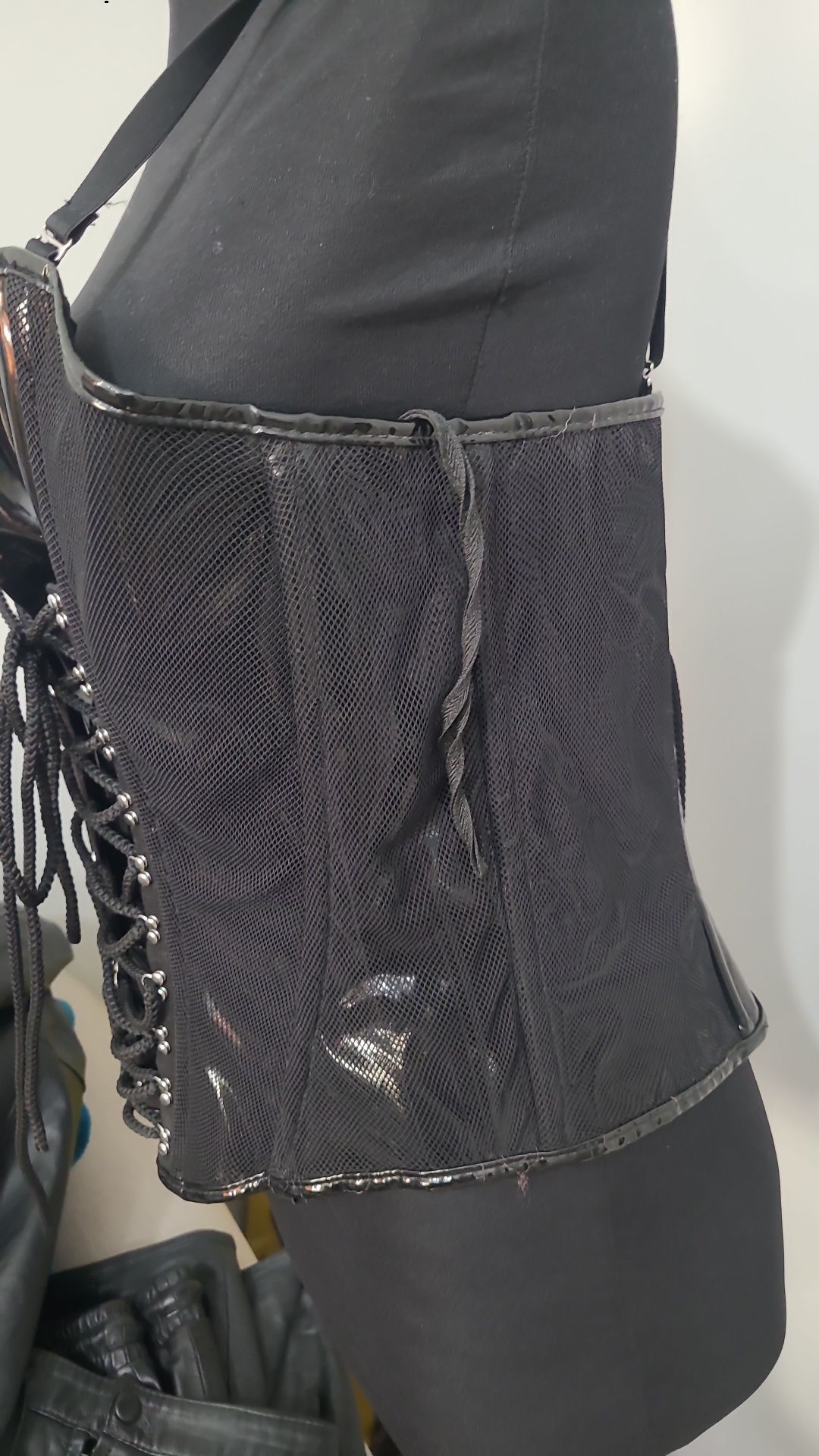 corset goth sexy latex fetish m/l
