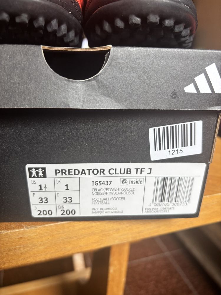 Детски стоножки Adidas Predator club TF J