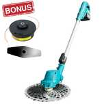Motocoasă Electrică + Lama 23cm, 2x Acumulatori 24V 5Ah + Bonus Tambur