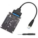 2in1 adaptor SSD mSATA M.2 NGFF la SATA 3 2.5 inch cu adaptor USB 3.0