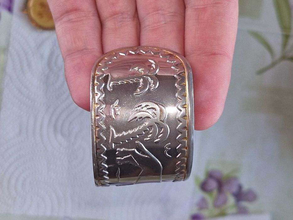 „Piesă Rară din Argint Veritabil – Brățară Artizanală