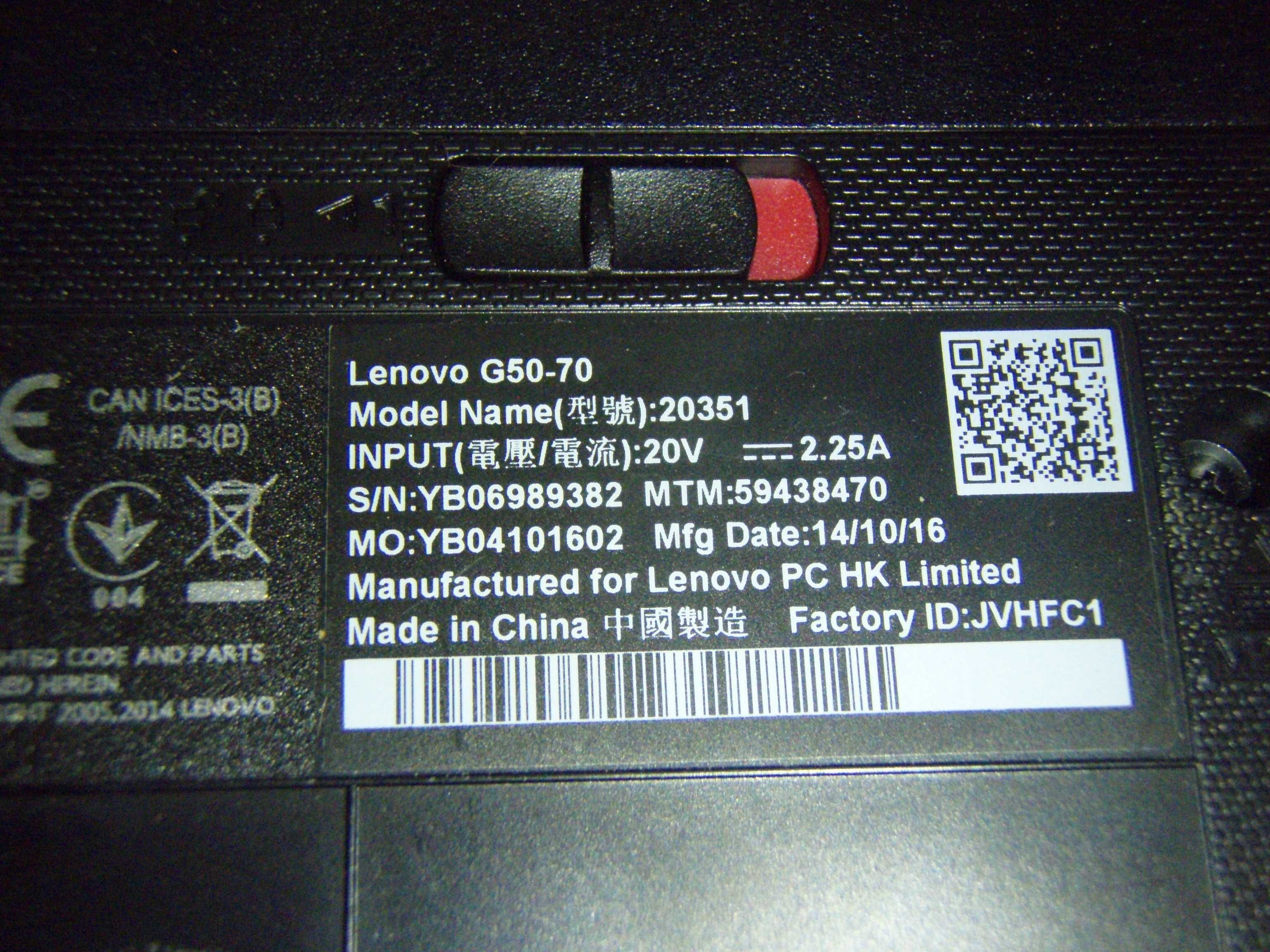 Dezmembrez Lenovo G50-70, placa de baza defecta