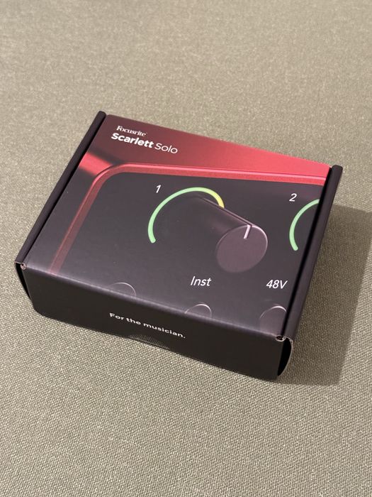 Scarlett Solo Gen 4 nou sigilat