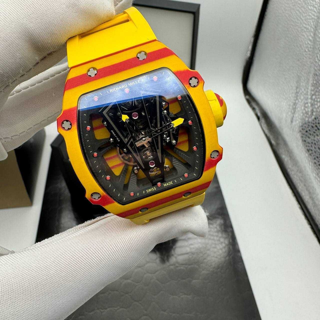 Richard Mille RM27-03 Rafael Nadal Yellow & Red Forged Carbon Skeleton