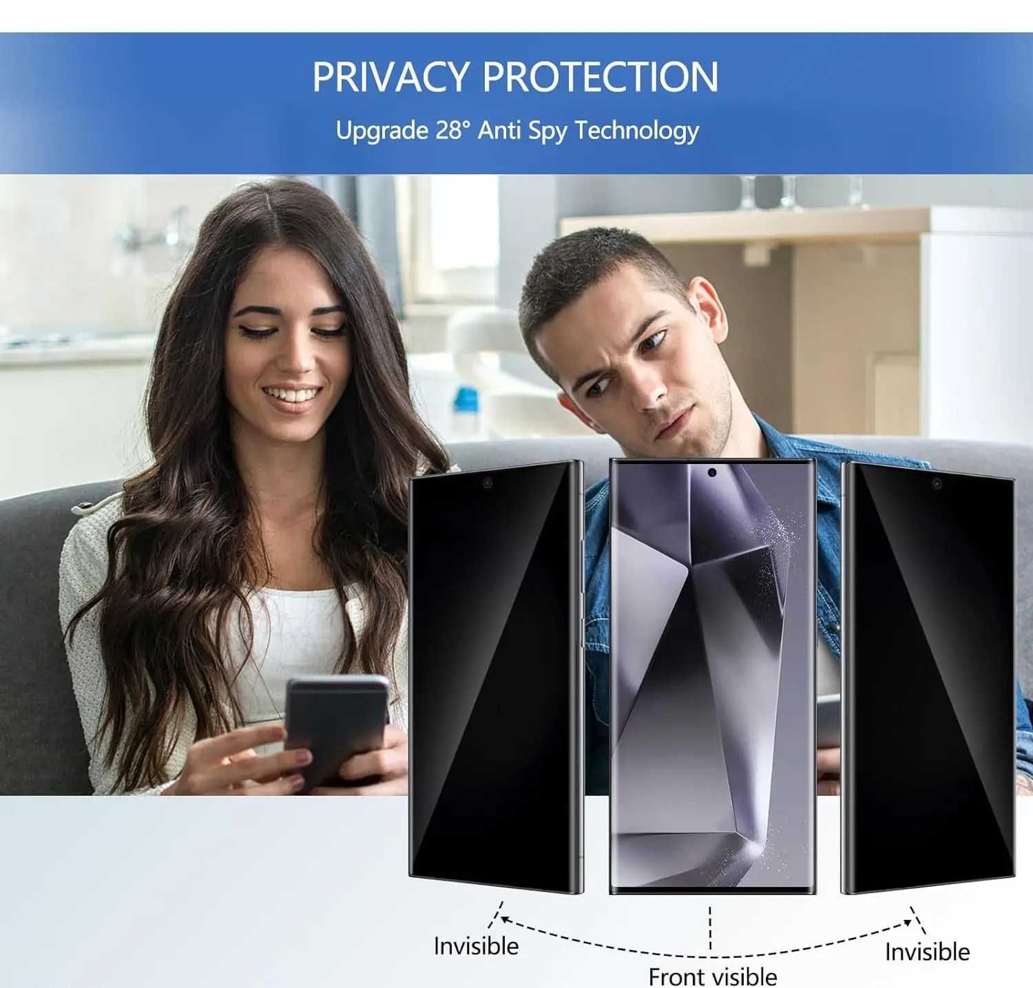 Стъклен Протектор Privacy Samsung Galaxy S25/S24/Plus/+/Ultra