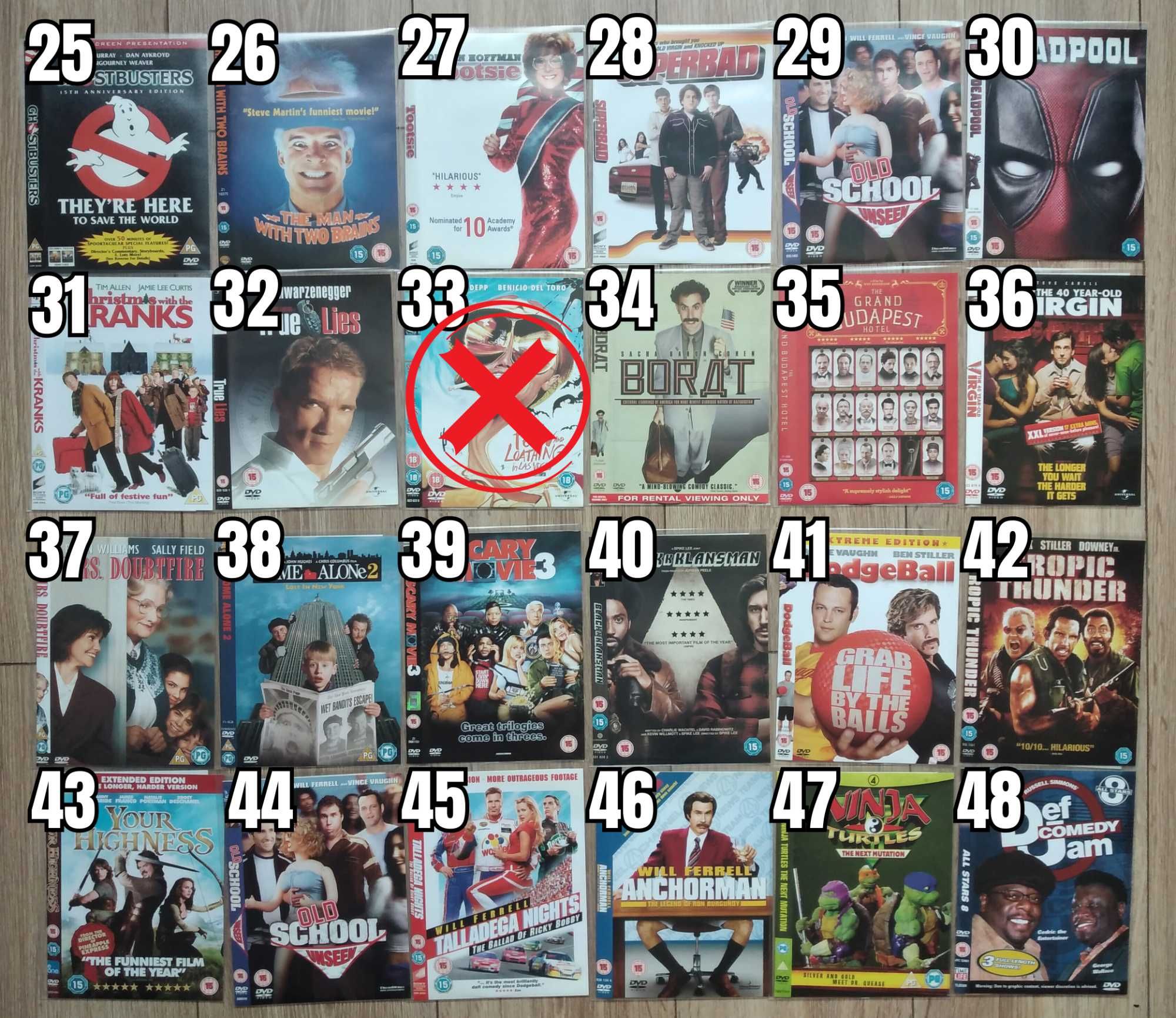 Комедия Филми DVD's - Оригинални Дискове на Английски Език - 4 лв/бр
