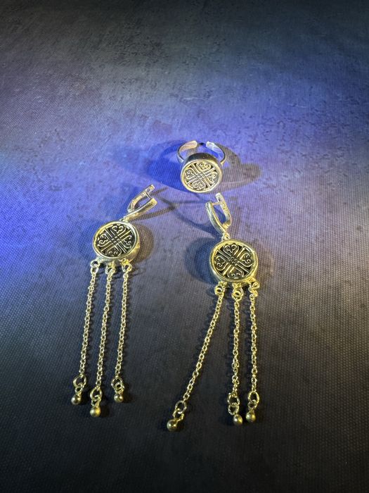 Комплект ручной работы из серебра