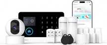 Alarma Smart cu Camera+ 8 Piese+sirena, GSM + WiFi, Redus de la 750RON