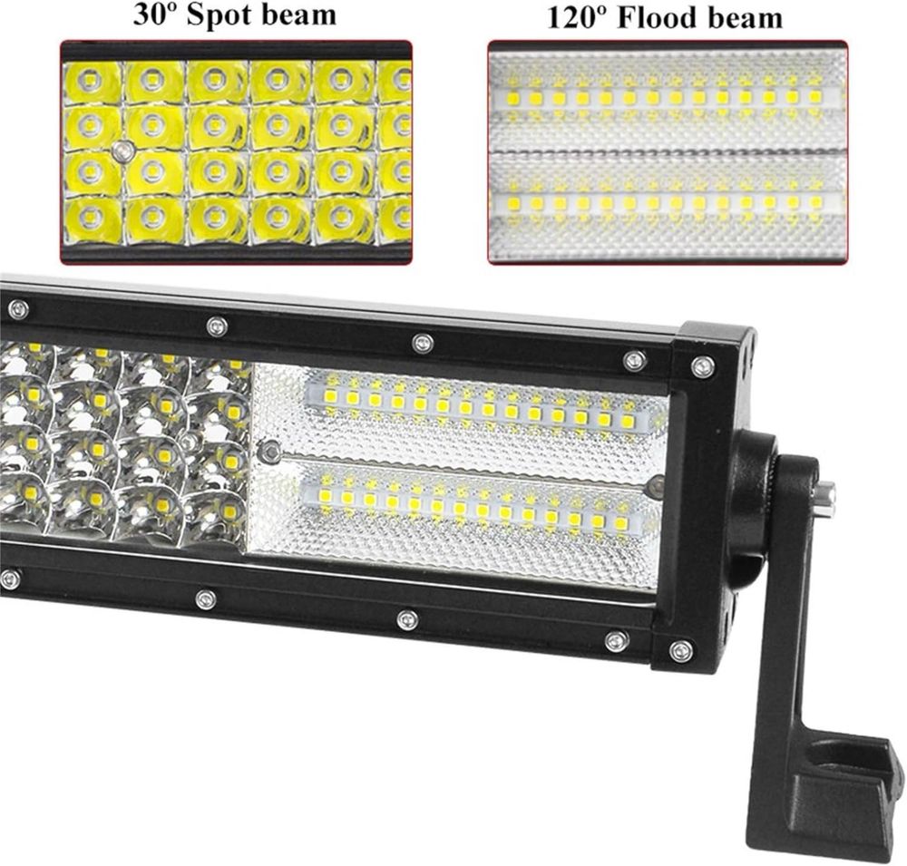 Силен МОЩЕН Прав Лед LED Bar БАР - 876W - 132см за Джип Автомобил Атв