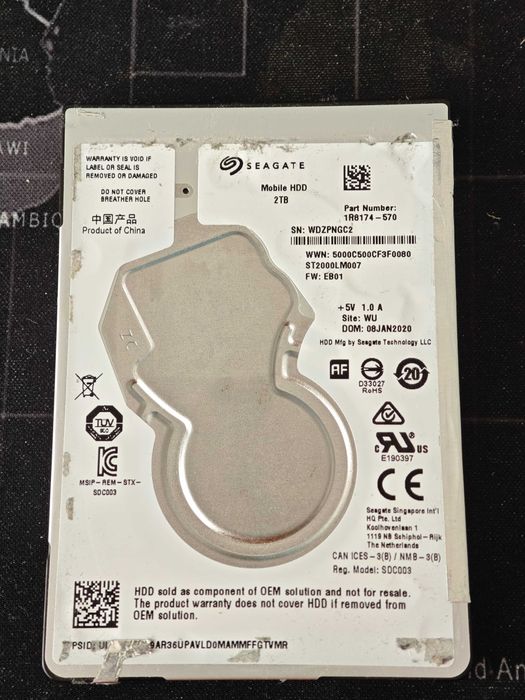 Hard Disk 2TB SATA3 2.5" 3.5" 5400rpm 7200rpm