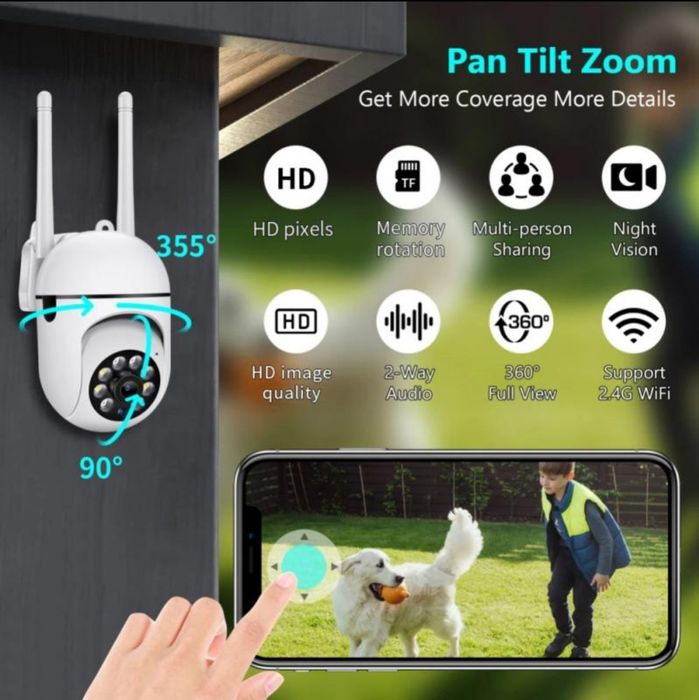 Camera supraveghere Rotire WIFI Detectie Faciala, securitate copil
