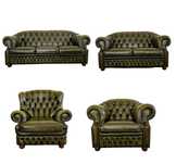 Комплект Кожени Дивани Chesterfield Честърфийлд