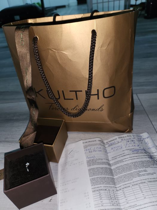 Vând inel diamant 0.28ct