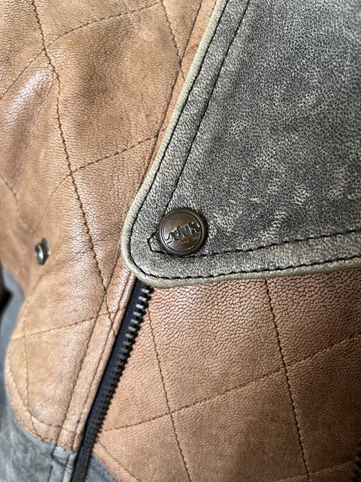 Geaca piele Schuh , model vintage