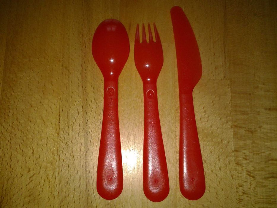 **IKEA KALAS set tacâmuri copii | portocaliu