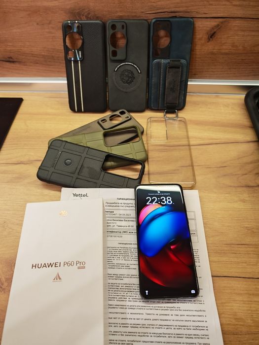 Продавам Huawei P60 Pro.В Гаранция КАТО НОВ