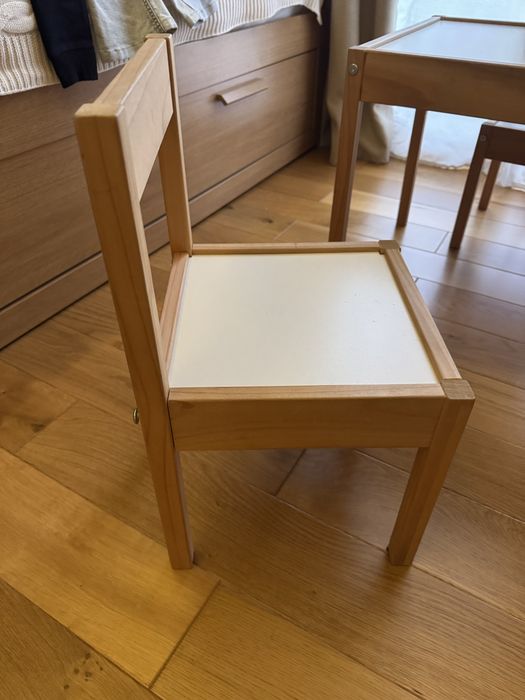 Masuta de activitati din lemn pentru copii Ikea Teinstar set