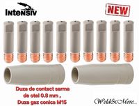 Set duze pistolet sudura Mig-Mag M15 cu invelis CERAMIC antiaderent