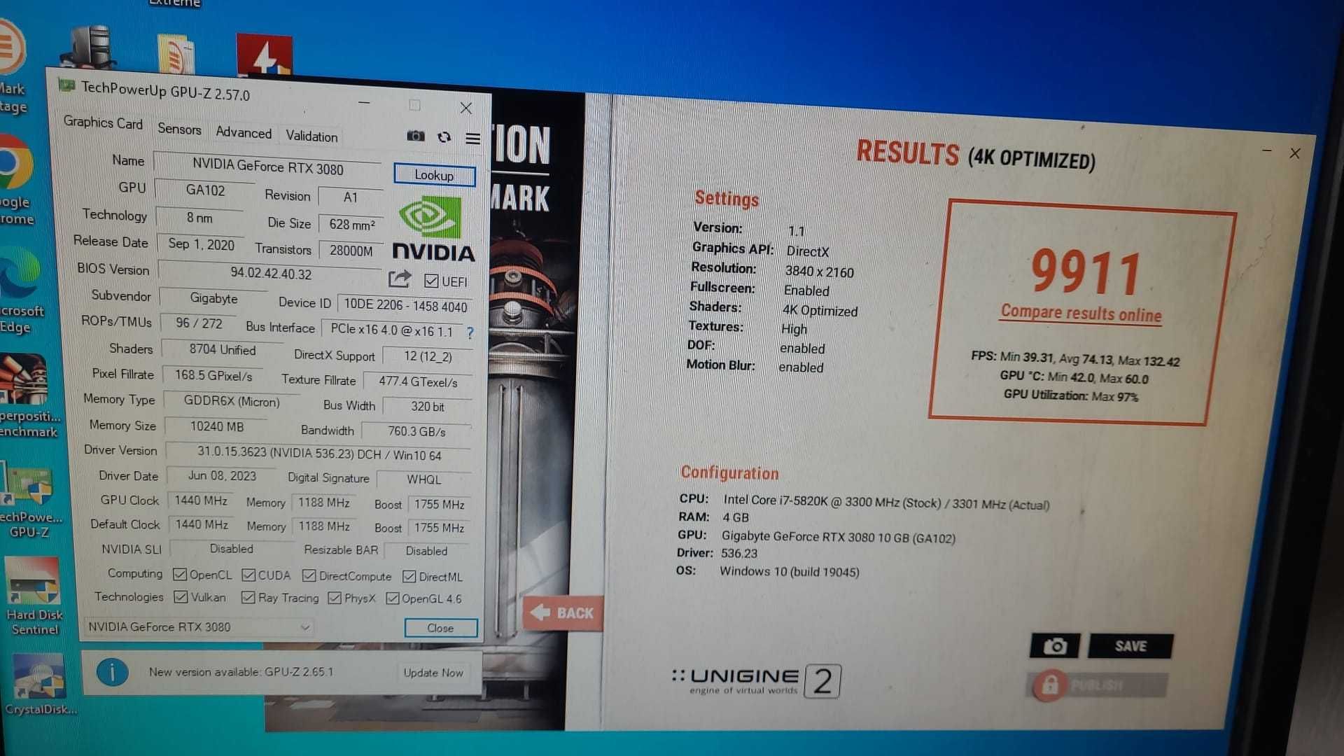 Placa video Gigabyte GeForce RTX 3080 EAGLE OC, 10GB GDDR6X, 320-bit