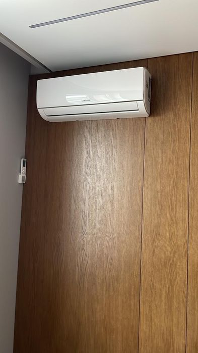 Установка кондиционеров до и после ремонта