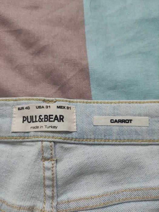 Blugi Turcoaz Pull&Bear