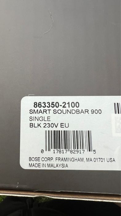 Soundbar bose 900