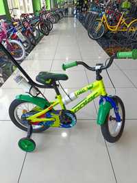 Bicicleta copii Polar Dino - 14 inch, verde