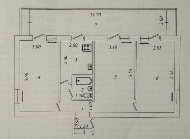 Продается улучшенка 1этаж 90м2  республика гаи ул. Сайрам ор-р БИЙ