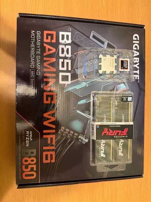 Placa de baza GIGABYTE B850 GAMING WIFI6 +Ryzen 9 9800x3d 4.7Ghz +32gb