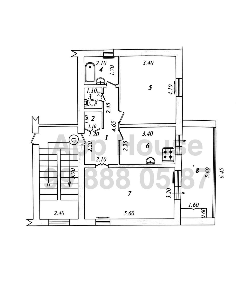 2/4/4, Ипотека Банк, Авиасозлар 1,Кирпич,балкон 2х6