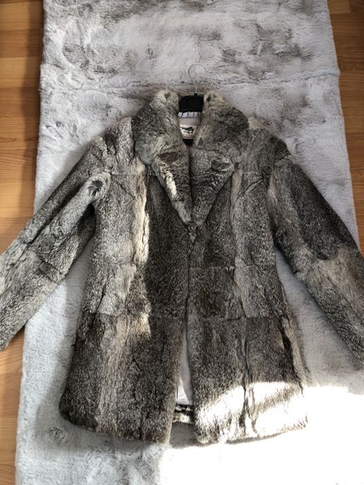 Haina din blana naturala de iepure S