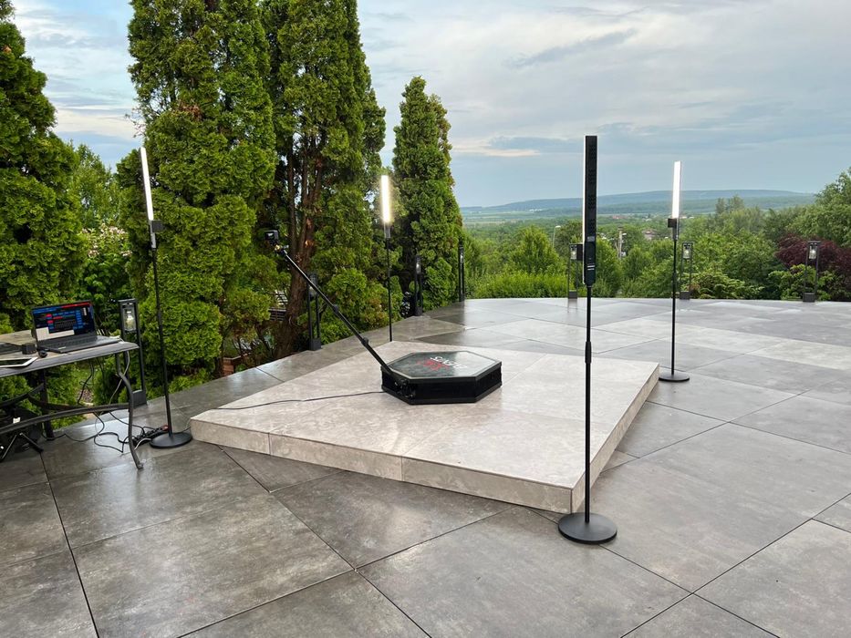 Platforma 360° Video Booth + Soft hexagonala - 6 persoane PhotoBooth