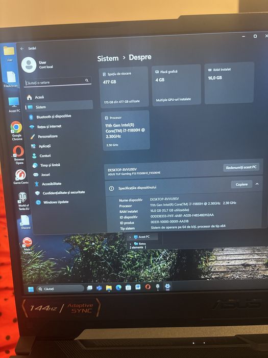 Vand Laptop Asus TUF Gaming F15