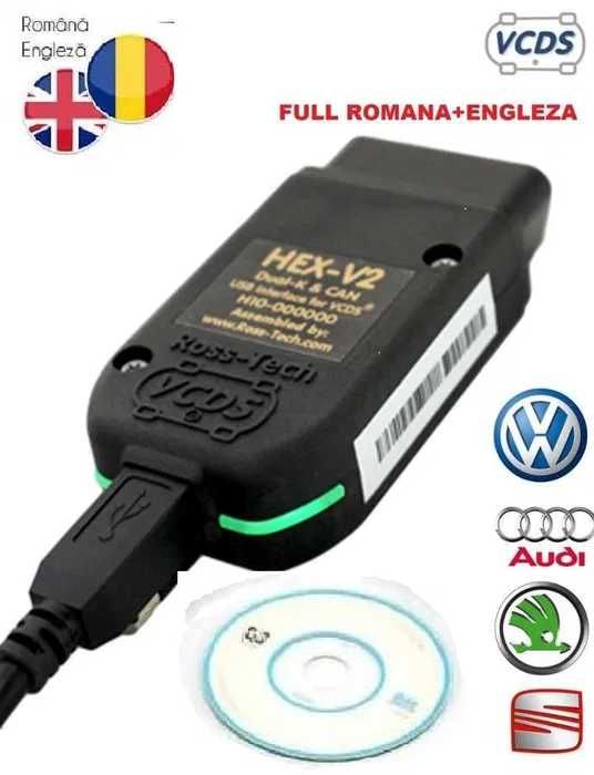 Tester Diagnoza VCDS 23.3.1/24.5 V2 VAG VW/Audi/Skoda VAG COM  100 lei