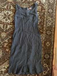Ленена рокля Скарлет 44 размер с подарък топ
