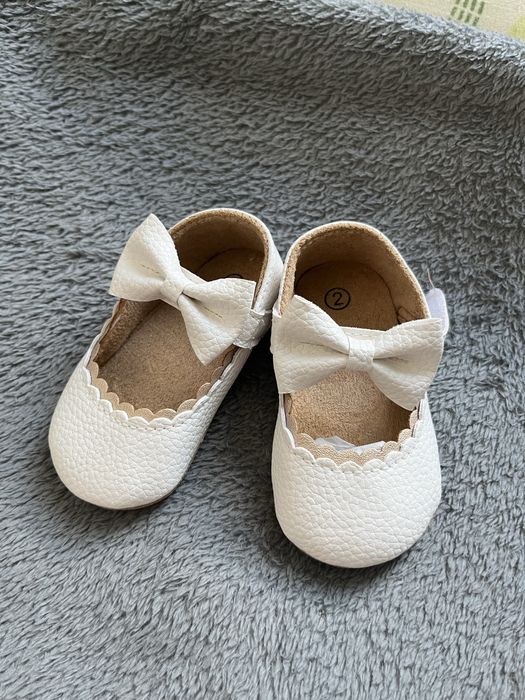 Официални бебешки пантофки за кръщене, рожден ден или празник