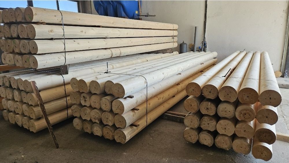 Cabane din lemn rotund calibrat ,