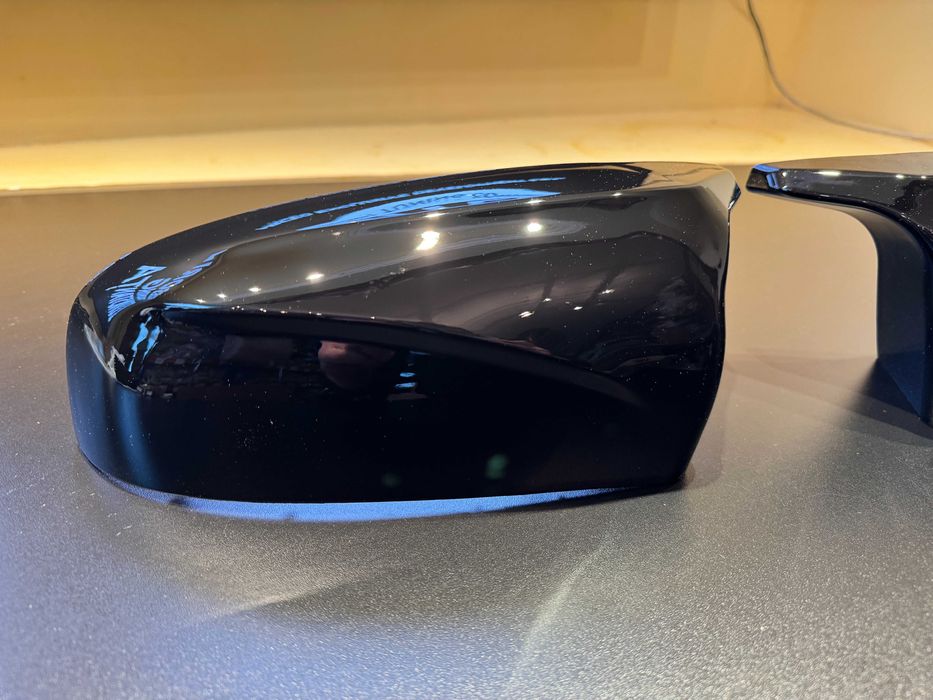 Capace Oglinzi Tip Batman - BMW E70 E71 X5 X6 Negru Lucios