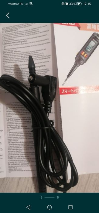 Multimetru tip stilou cu 4000 numere, True-RMS,  nou